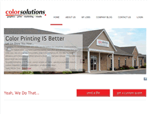 Tablet Screenshot of mycolorsolutions.com
